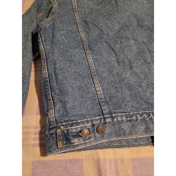 Vtg 80s Levis Jean Jacket Trucker USA Made 70507-0214 Size Medium 70s 90s Faded - Picture 9 of 14